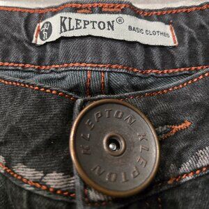 KLEPTON Basic Clothes Women's/Men's Unisex Vintage Boot Leg Jeans - Size 12/14